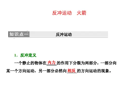 反冲运动 火箭   课件