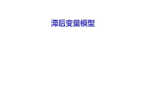 第六讲 滞后变量模型