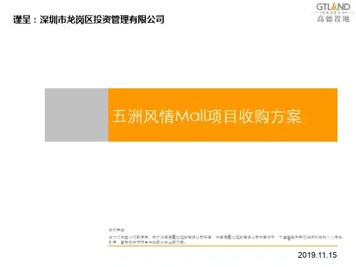 五洲风情项目收购方案
