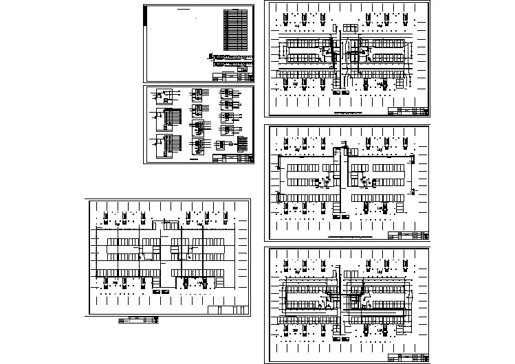 4000平方米车库电气全套原理图纸