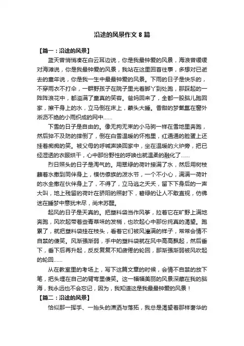 沿途的风景作文8篇