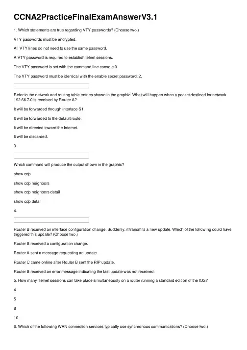 CCNA2PracticeFinalExamAnswerV3.1