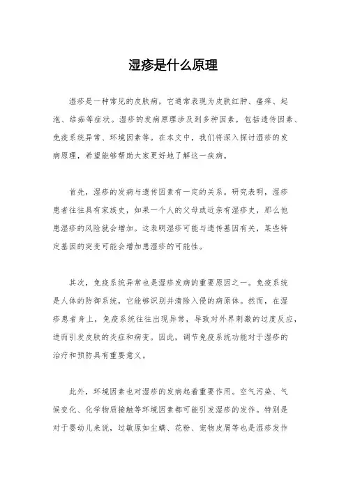 湿疹是什么原理