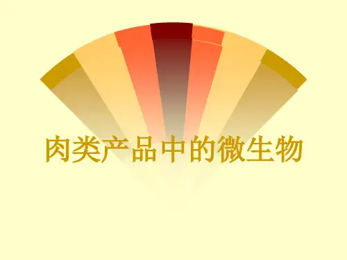 肉类产品中的微生物ppt课件