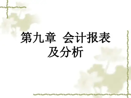 会计报表及分析-PPT课件