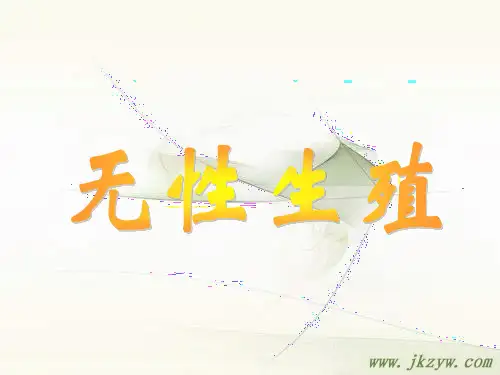 八年级下册河少版生物 植物的无性生殖 课件