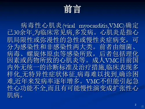 病毒性心肌炎演示PPT课件