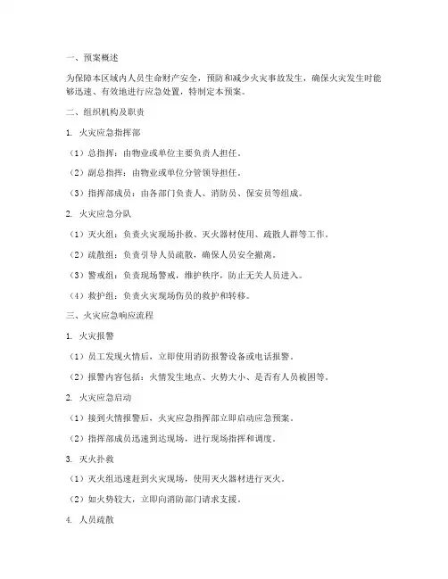 保安火灾应急预案流程