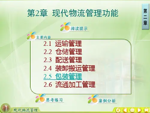第2章现代物流管理功能-包装管理ppt课件
