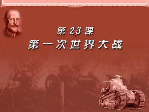 《第一次世界大战》4-岳麓版九年级历史上册