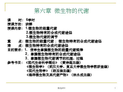 《ust微生物的代谢》PPT课件