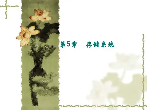微型计算机原理与组成-第5章 储存系统