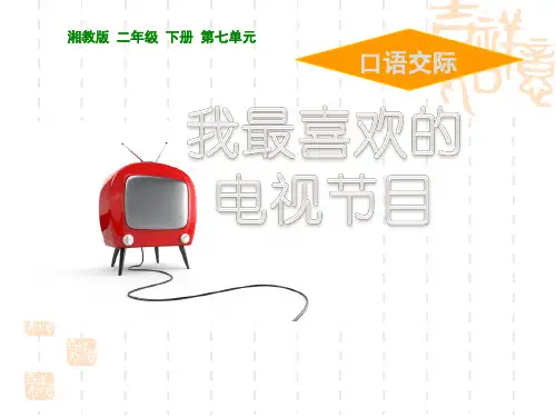 湘教版语文二下《我最喜欢的电视节目》课件2