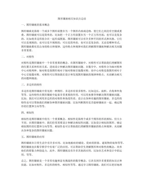 图形镶嵌相关知识点总结