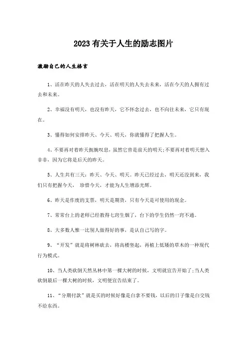 2023励志_有关于人生的励志图片
