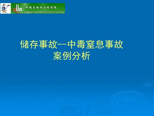 储存事故--中毒窒息事故案例