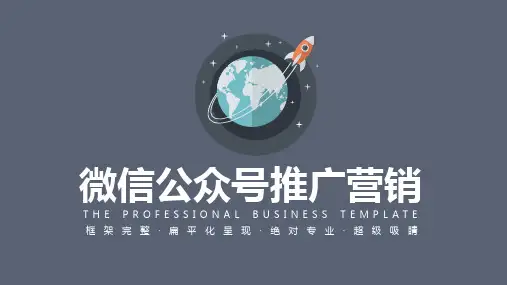 ppt模板：微信公众号推广营销商业计划书PPT模板