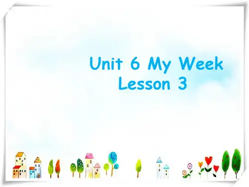 2024年人教版新起点小学英语二年级下册Unit 6 My Week Lesson 3 课件 2