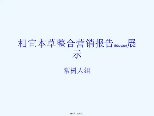 相宜本草整合营销报告展示