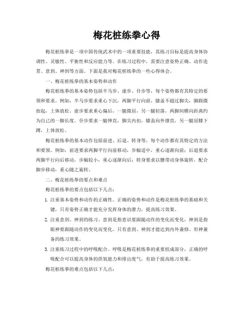 梅花桩练拳心得