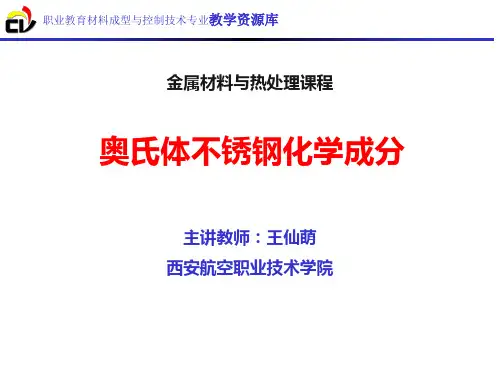 奥氏体不锈钢化学成分.