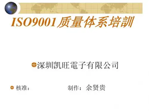 ISO9001质量管理体系
