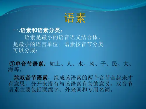 语素及词性 PPT课件