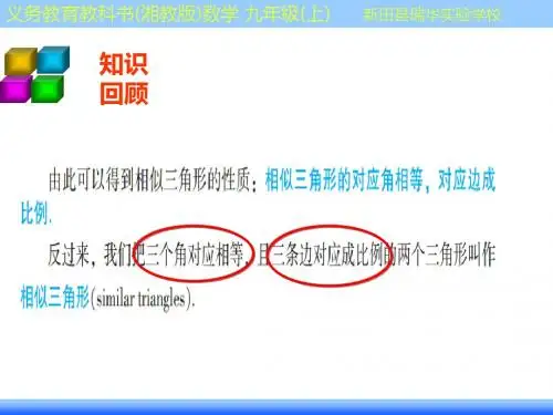 相似三角形的判定(1).4.1相似三角形的判定(1)