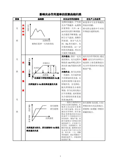 光合作用(曲线图分析20130307)