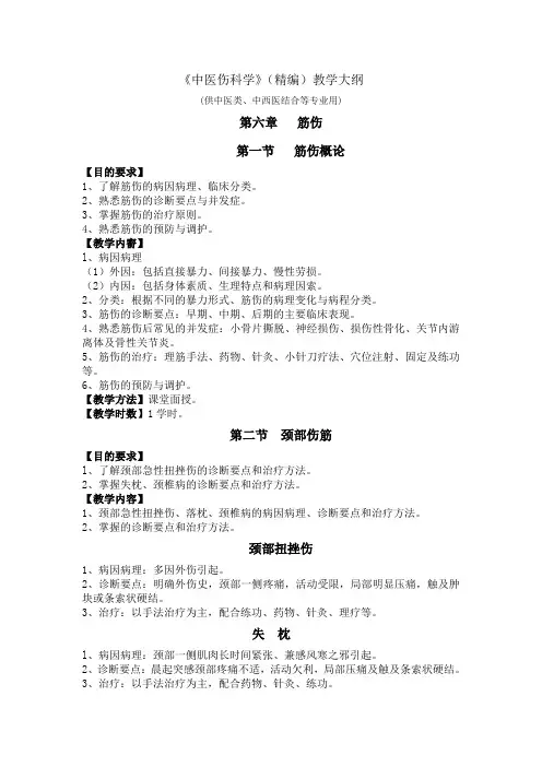 骨伤科筋伤