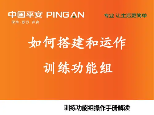 搭建训练功能组