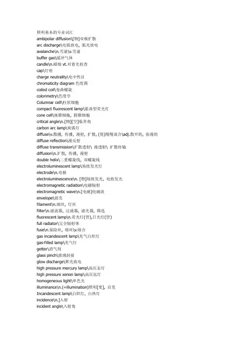LED常用术语