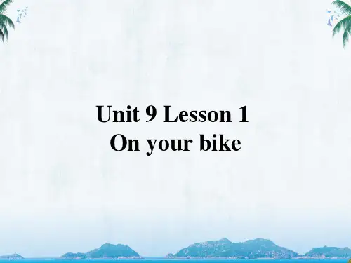 北师大版高中英语必修三Unit 9 Lesson 1 On Your Bike 教学课件(1)