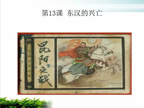 初中历史人教部编版东汉的兴亡实用ppt1