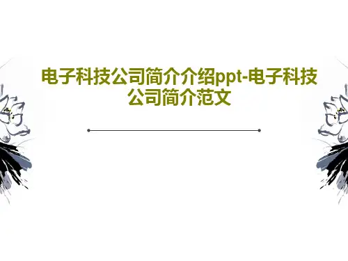 电子科技公司简介介绍ppt-电子科技公司简介范文33页PPT