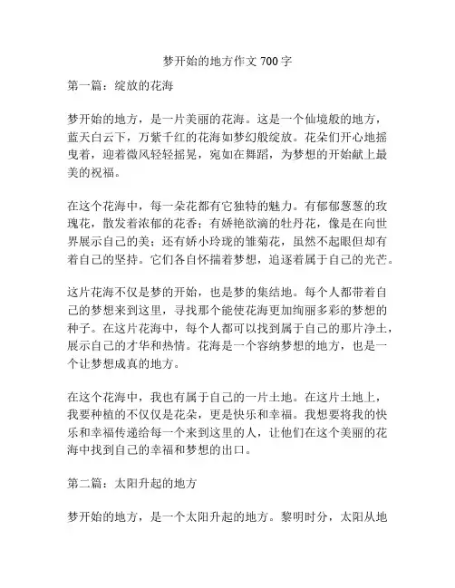 梦开始的地方作文700字