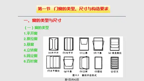 第十一章门窗PPT课件