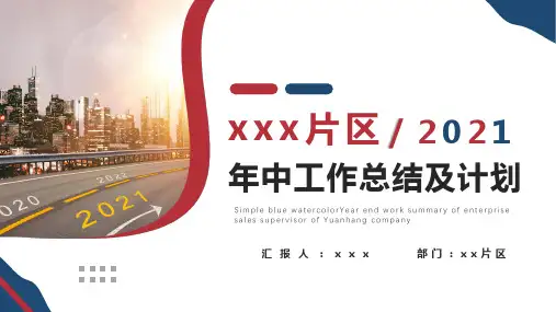 销售主管年终工作总结及计划PPT模版