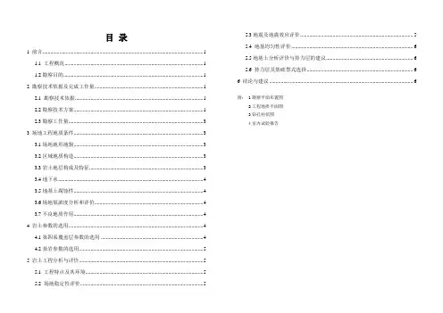 富顺文体中心地勘简介