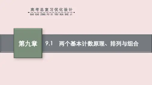 高考数学专题复习《两个基本计数原理、排列与组合》PPT课件