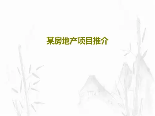 某房地产项目推介71页PPT