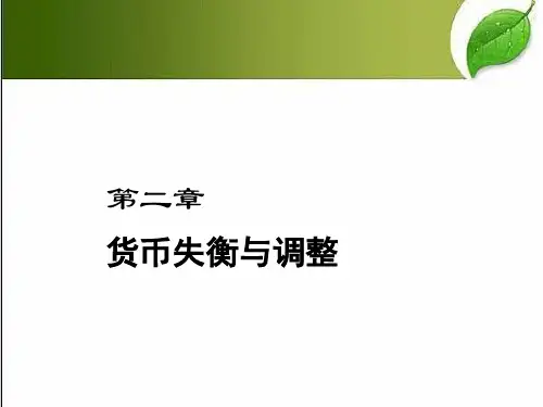货币失衡与调整 PPT课件