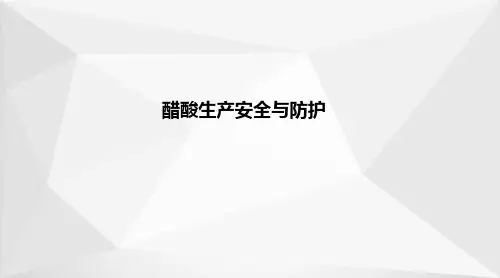 醋酸生产—醋酸生产安全与防护