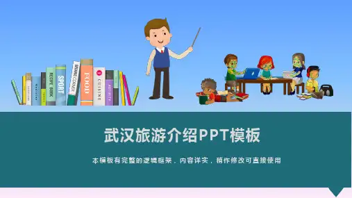 武汉旅游介绍动态PPT模板(图文)