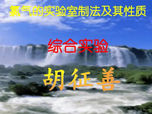 氯气制备和性质实验