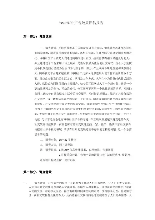 soul 广告的SWOT分析报告