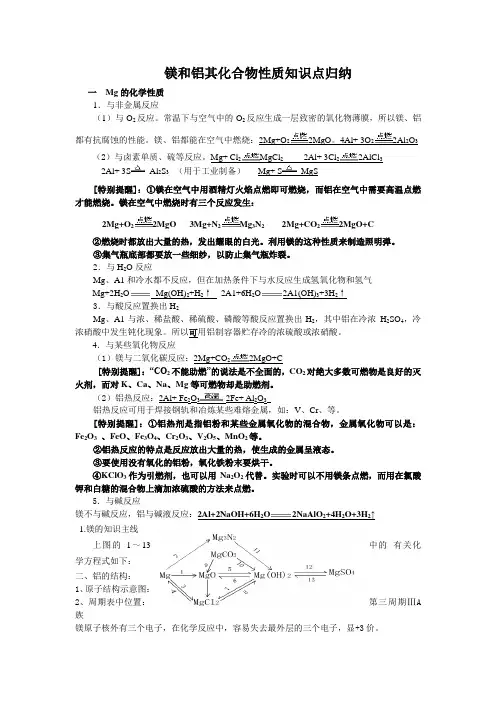 镁和铝知识点归纳
