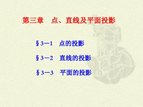 第三章点、直线及平面的投影详解