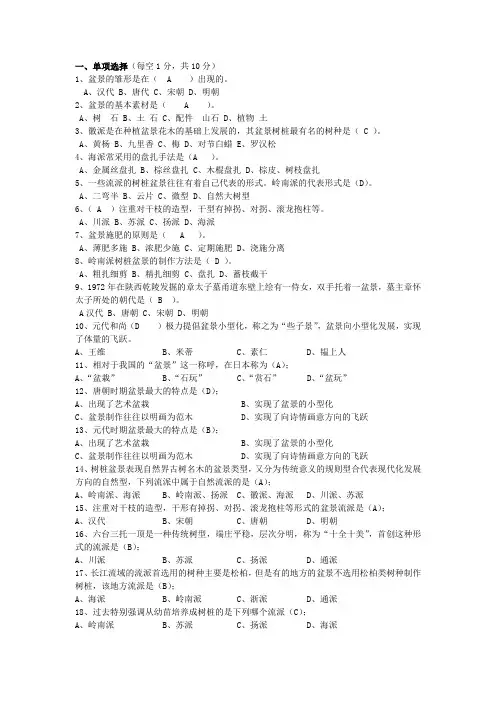 盆景学