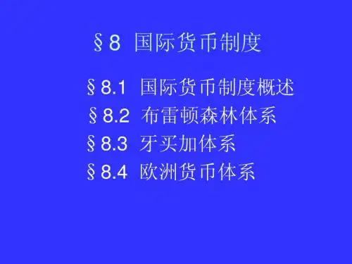 国际金融课件-国金8章